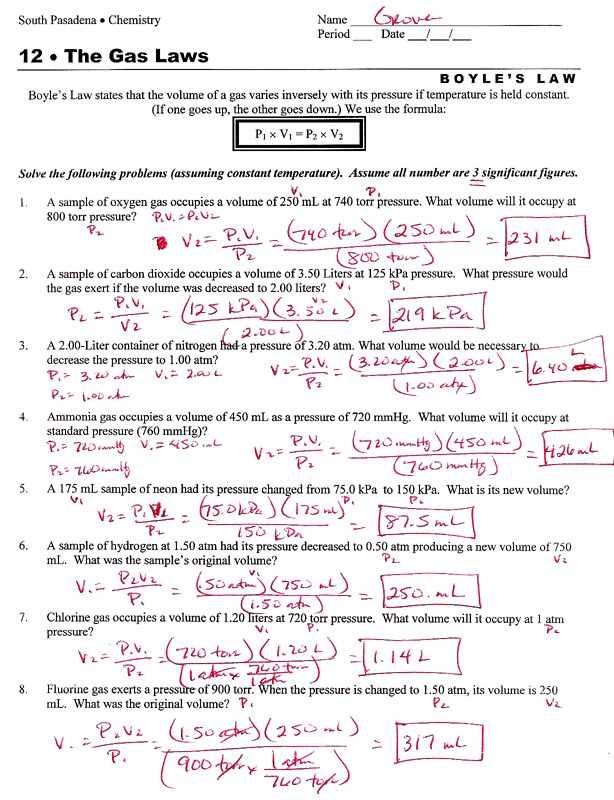 combined gas laws worksheet combined gas laws worksheet
