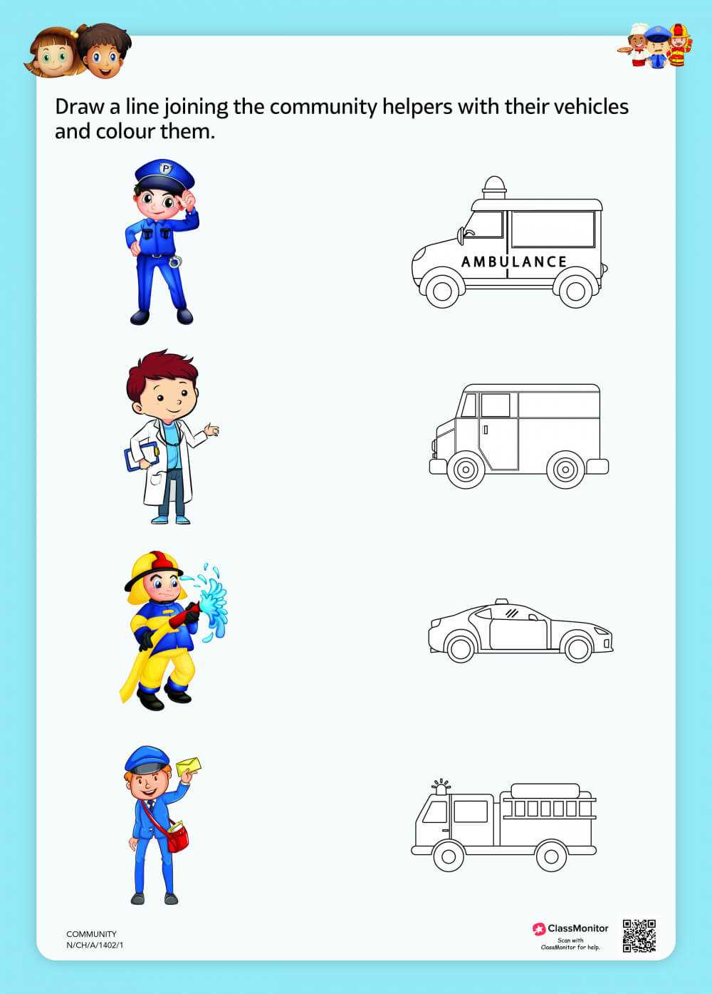 community helpers worksheet