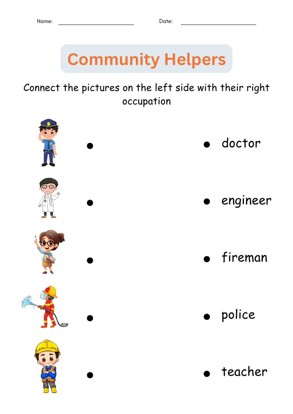 community helpers worksheets for grade 2
