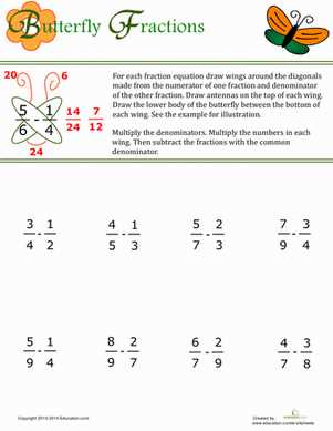 comparing dissimilar fractions worksheets