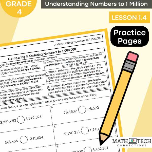 comparing numbers in the millions worksheet