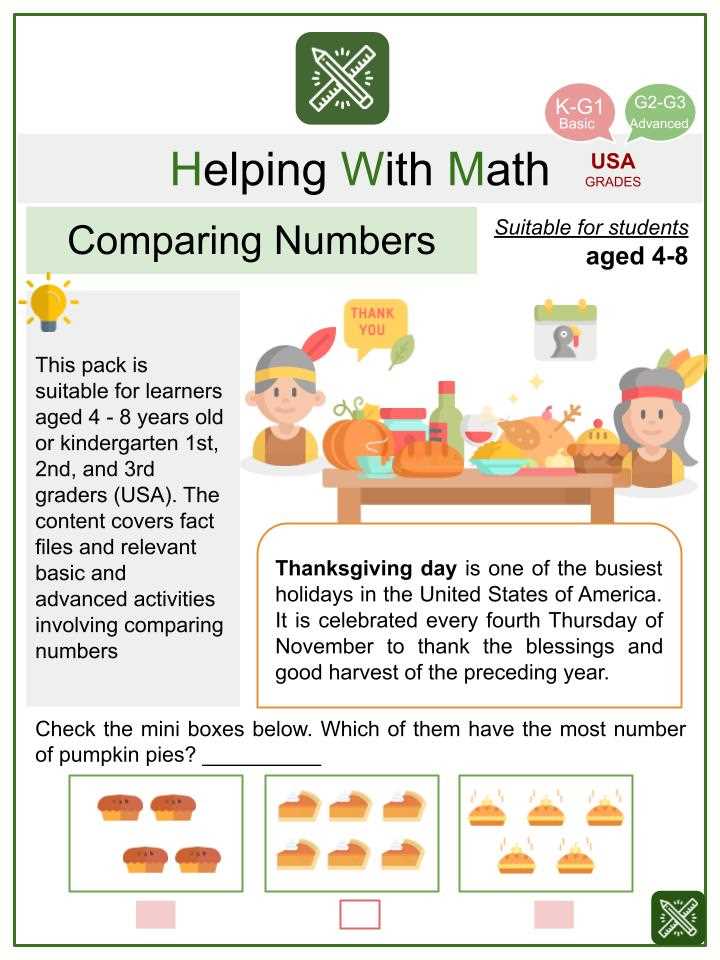 comparing numbers worksheet 4th grade