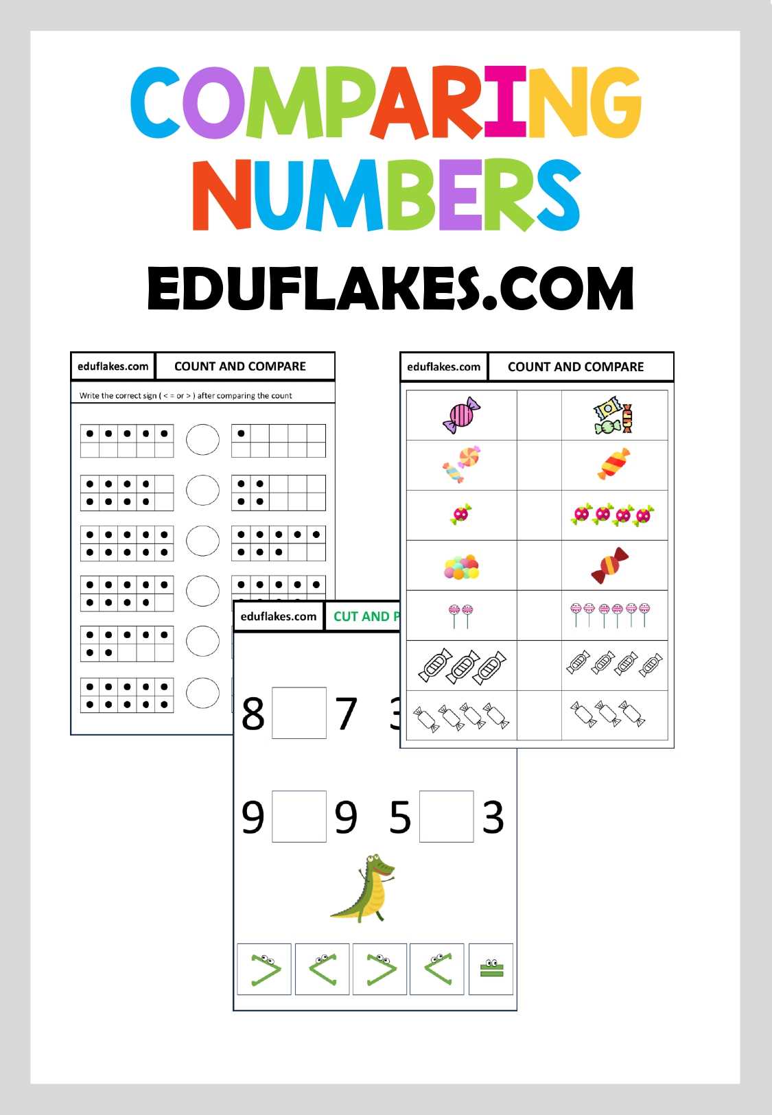 comparing worksheet