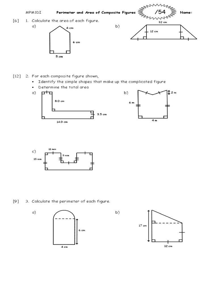 composite figures worksheets