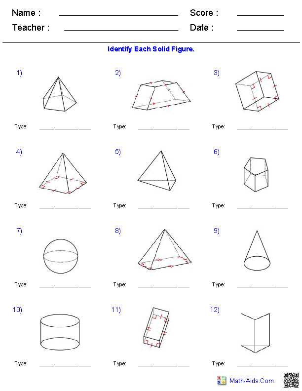 composite shapes volume and surface area worksheet