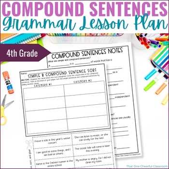 compound sentences worksheet 4th grade