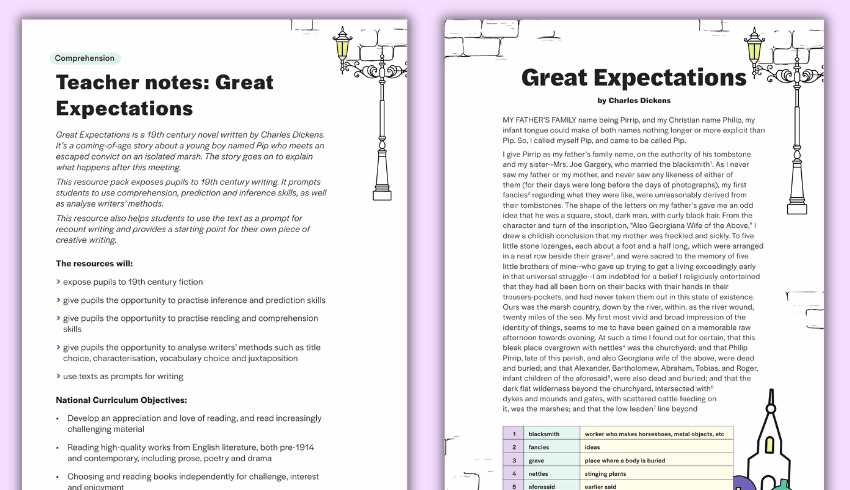 comprehension worksheets ks3