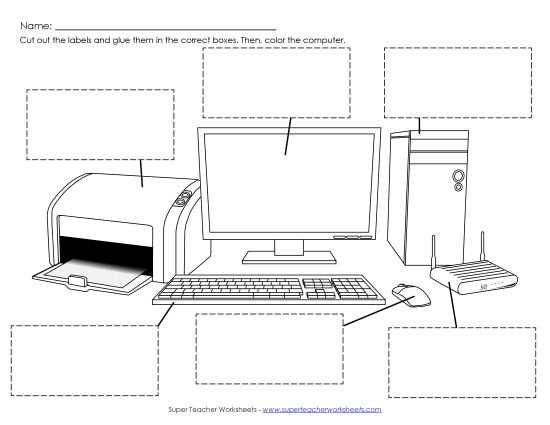 computers inside and out worksheet