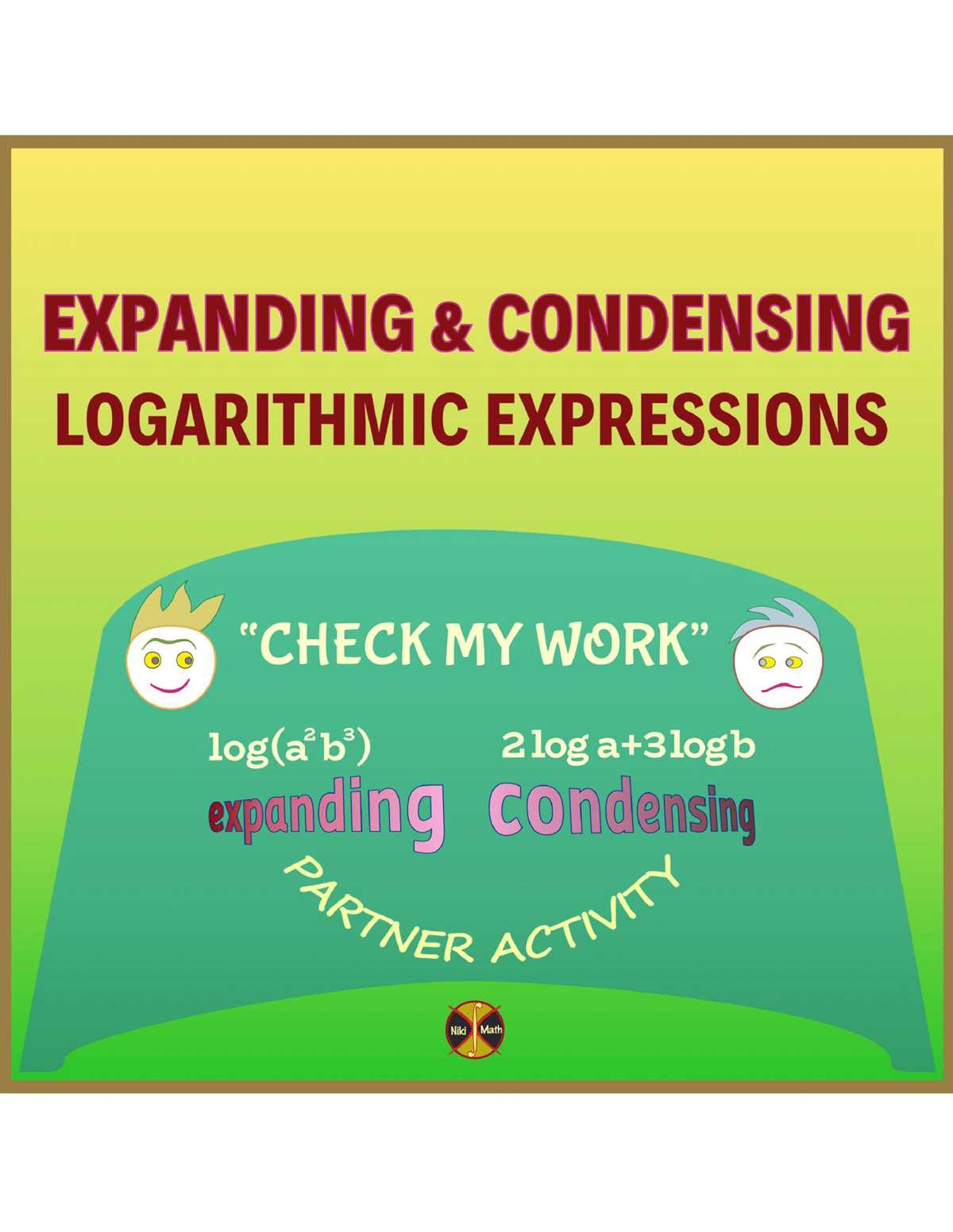 condensing and expanding logarithms worksheet