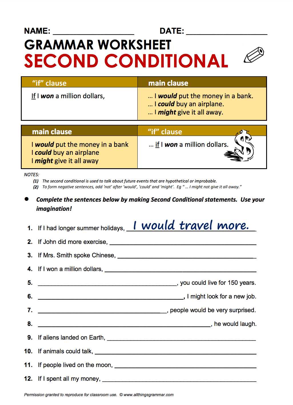 conditional statement worksheets
