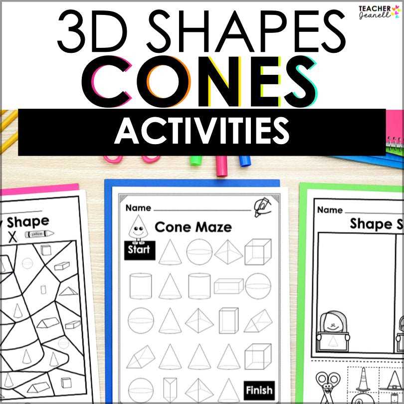 cone worksheet preschool
