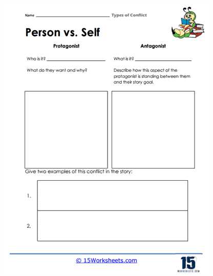 conflict in literature worksheet