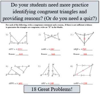 congruent triangles are we congruent worksheet