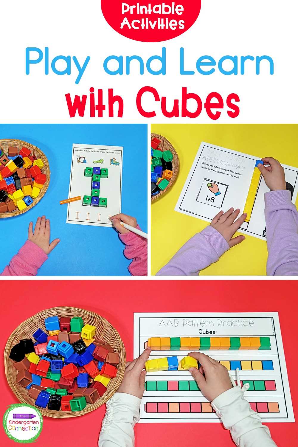 connecting cubes math worksheets