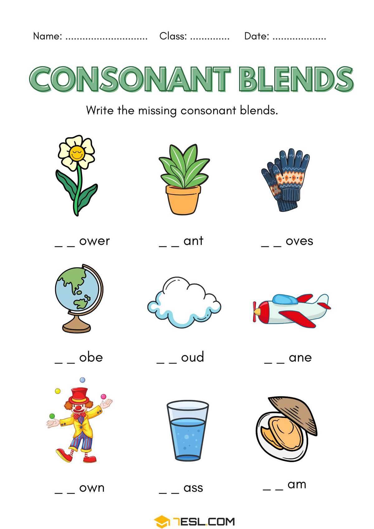 consonance worksheet