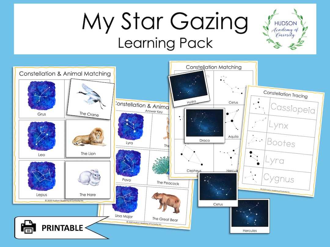 constellations webquest worksheet