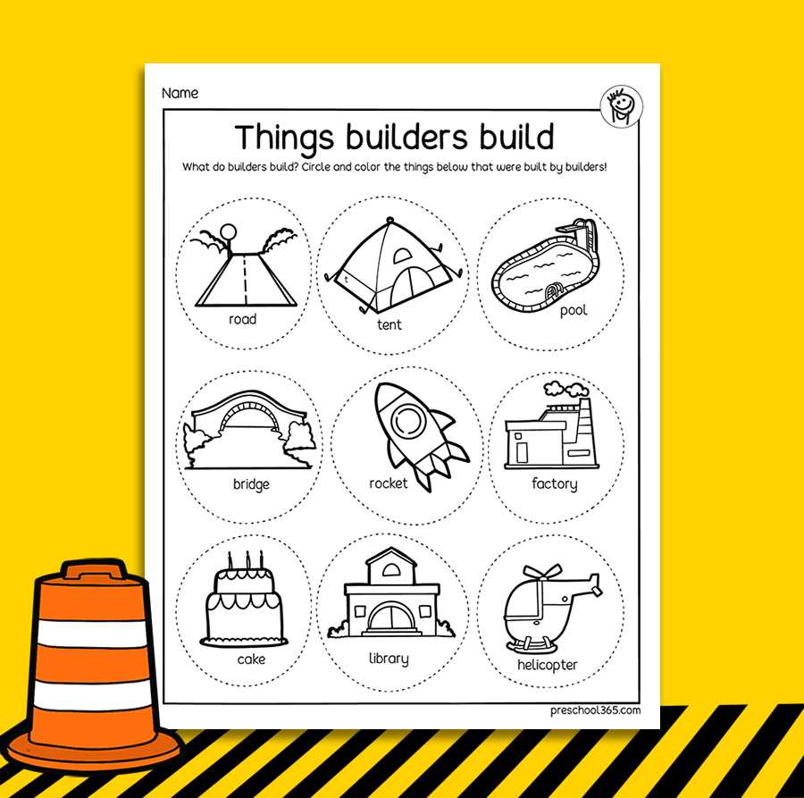 construction worksheets for preschoolers construction worksheets for preschoolers
