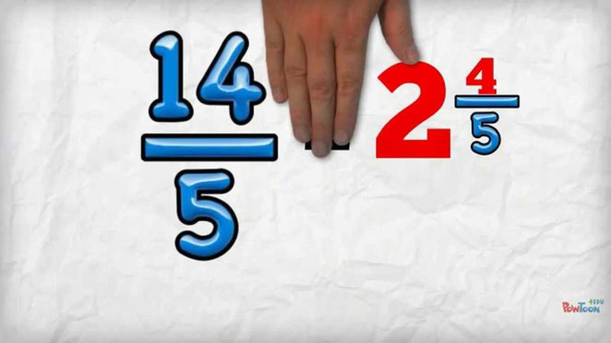 convert improper fraction into mixed fraction worksheet