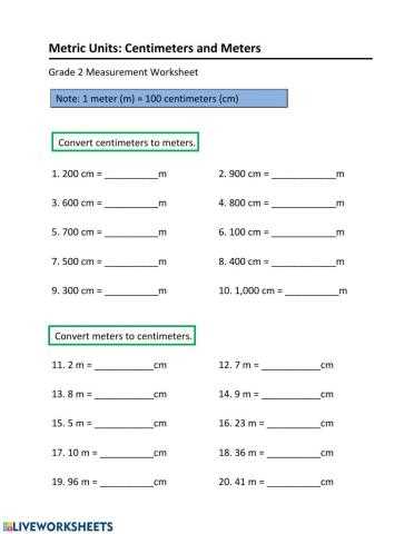 converting american lengths worksheet