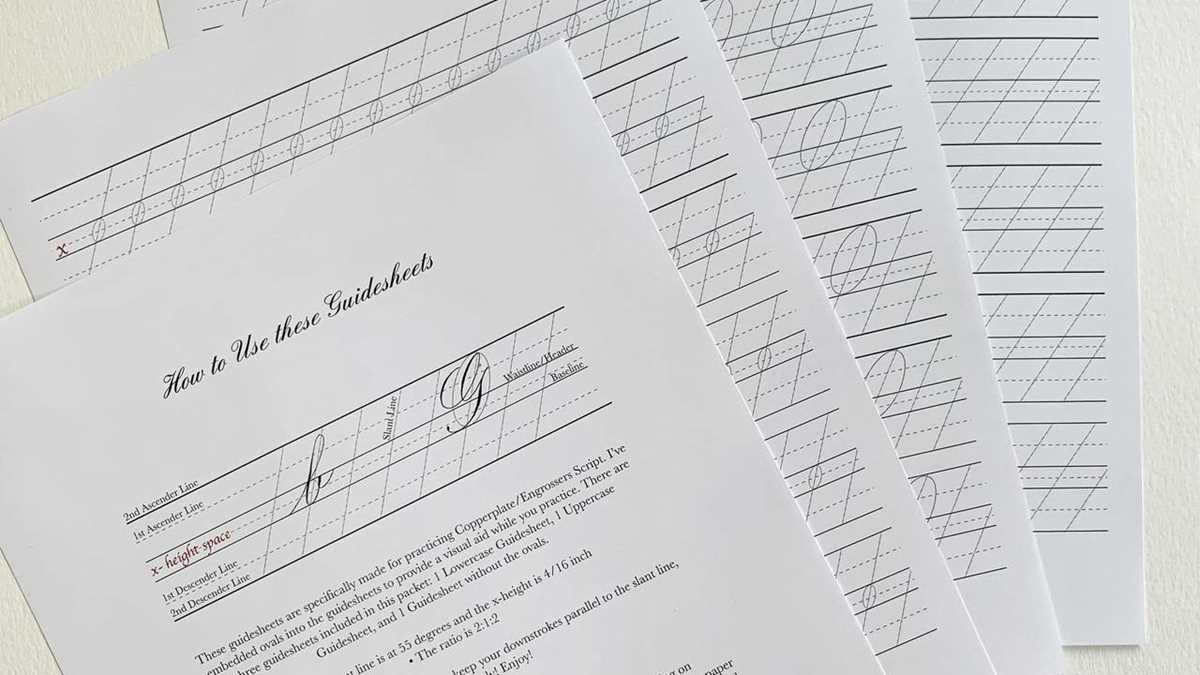 copperplate handwriting worksheets