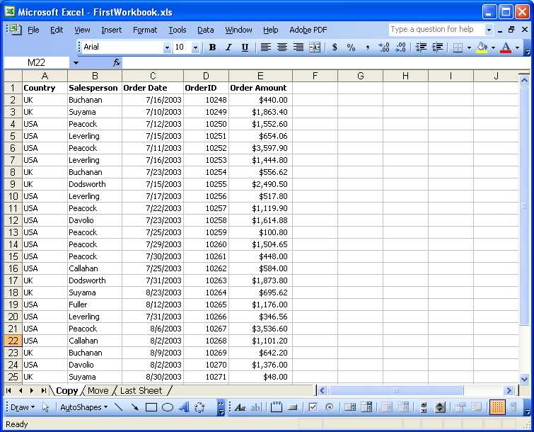 copy excel worksheet