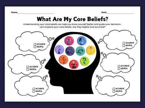 core belief worksheets