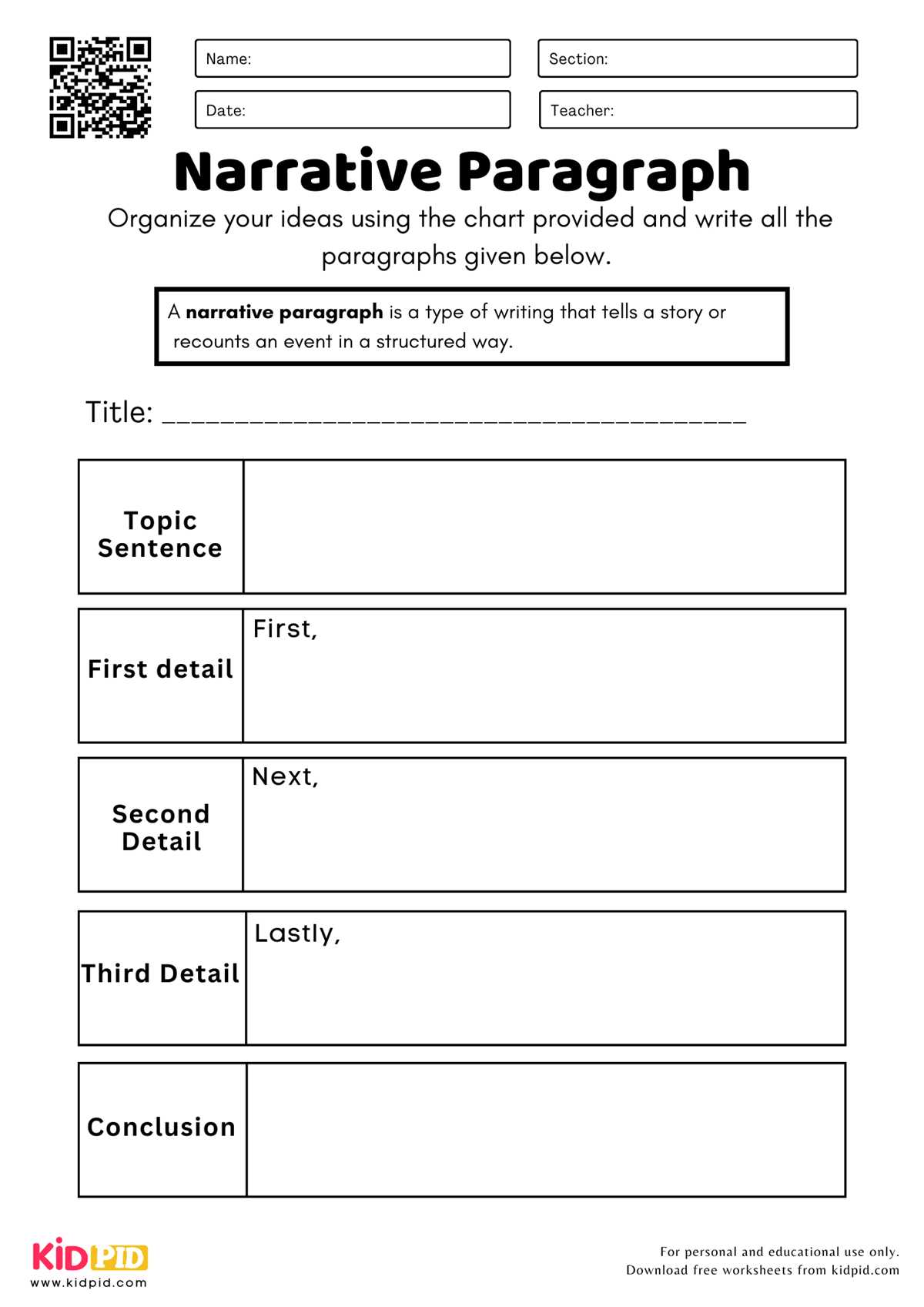 correct the paragraph worksheet