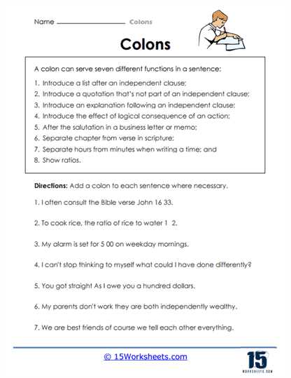 correct the punctuation worksheets