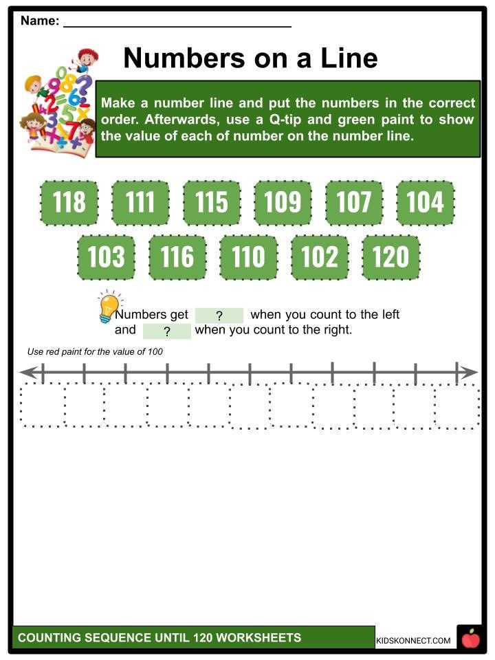 counting 1 120 worksheets