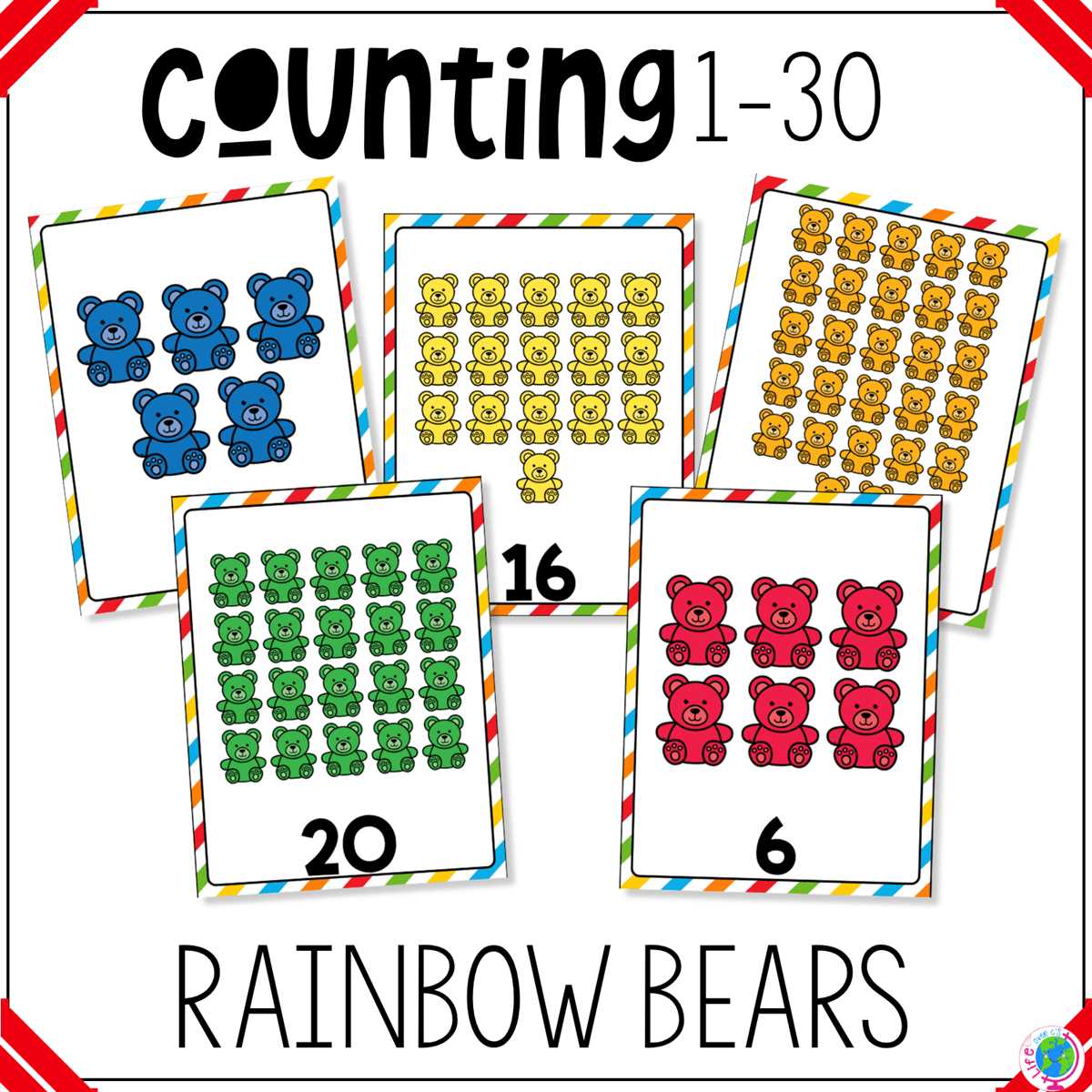 counting bears worksheet