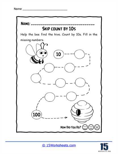 counting by 10 worksheets