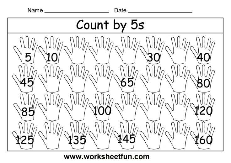 counting by 5s worksheet free
