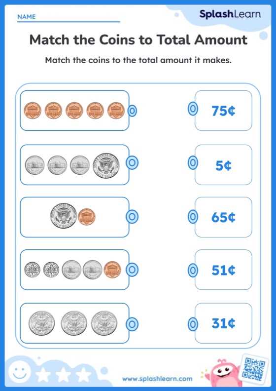 counting money worksheets 1st grade