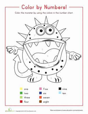 counting numbers 1 10 worksheet