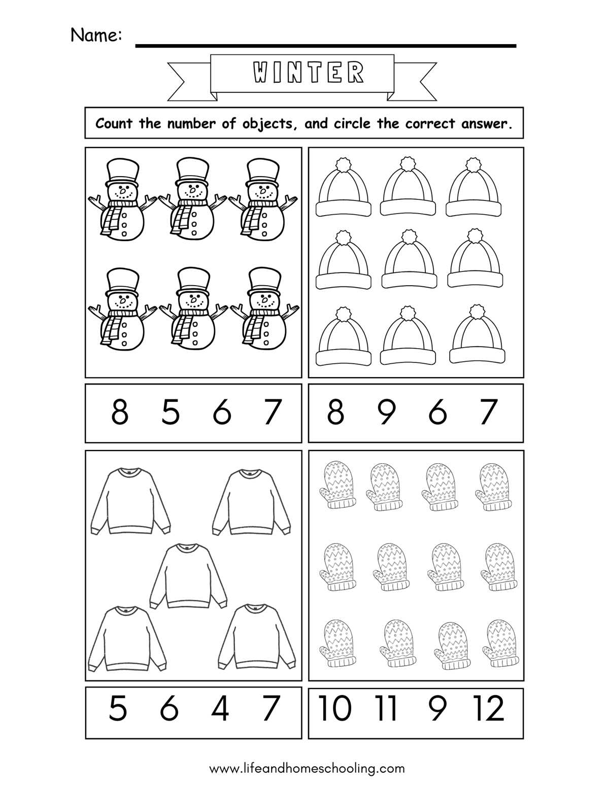 counting numbers 1 5 worksheets for kindergarten