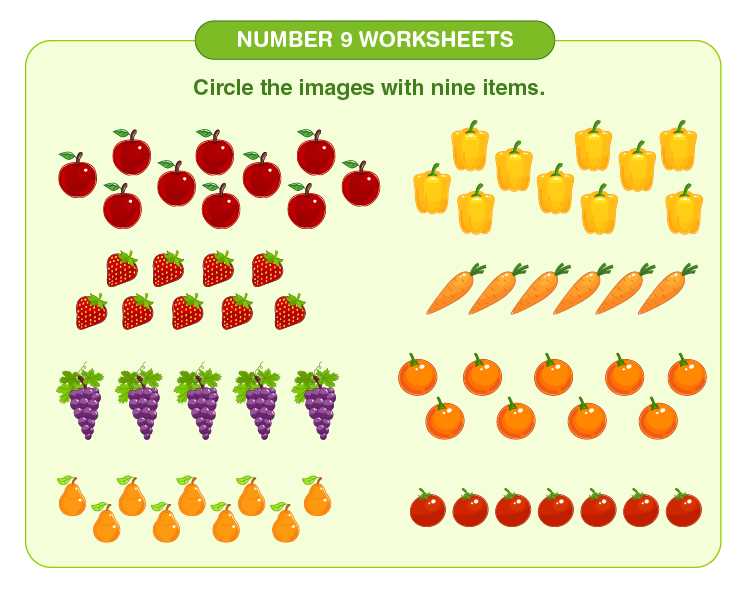counting to 9 worksheets counting to 9 worksheets