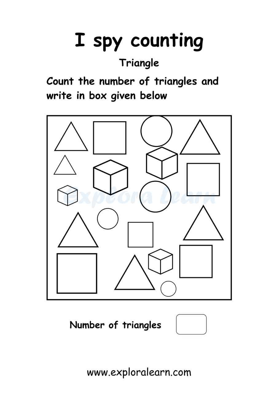 counting triangles worksheet
