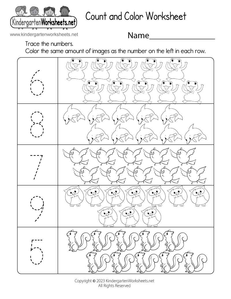 counting with pictures worksheets