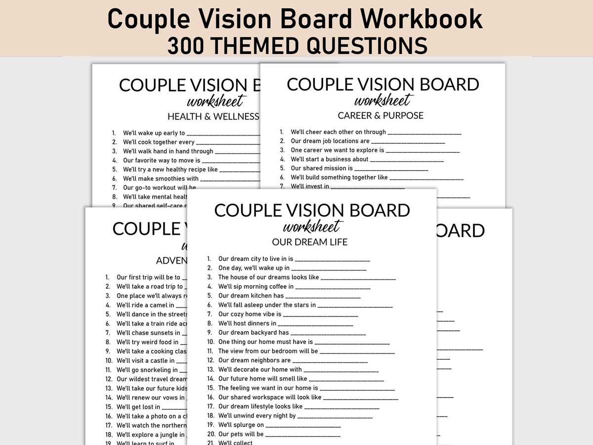 couples vision board worksheet