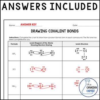 covalent bonding worksheet