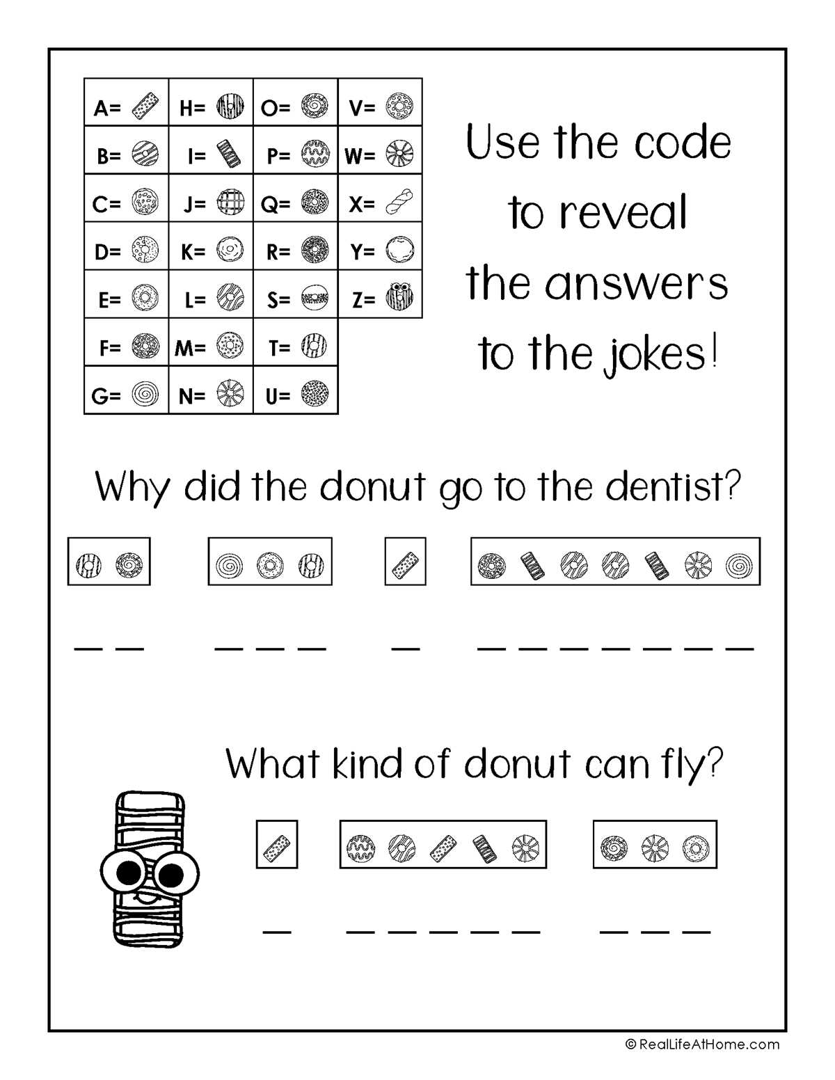 crack the code worksheet