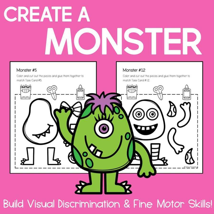 create a monster worksheet