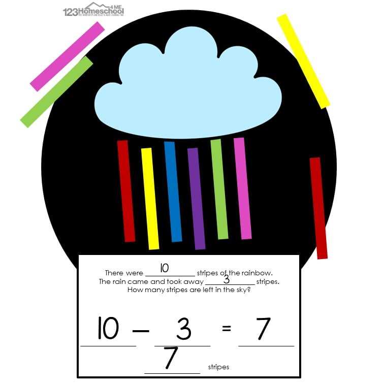 create a subtraction worksheet