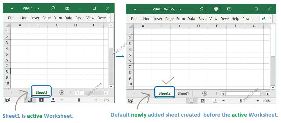create new worksheet vba