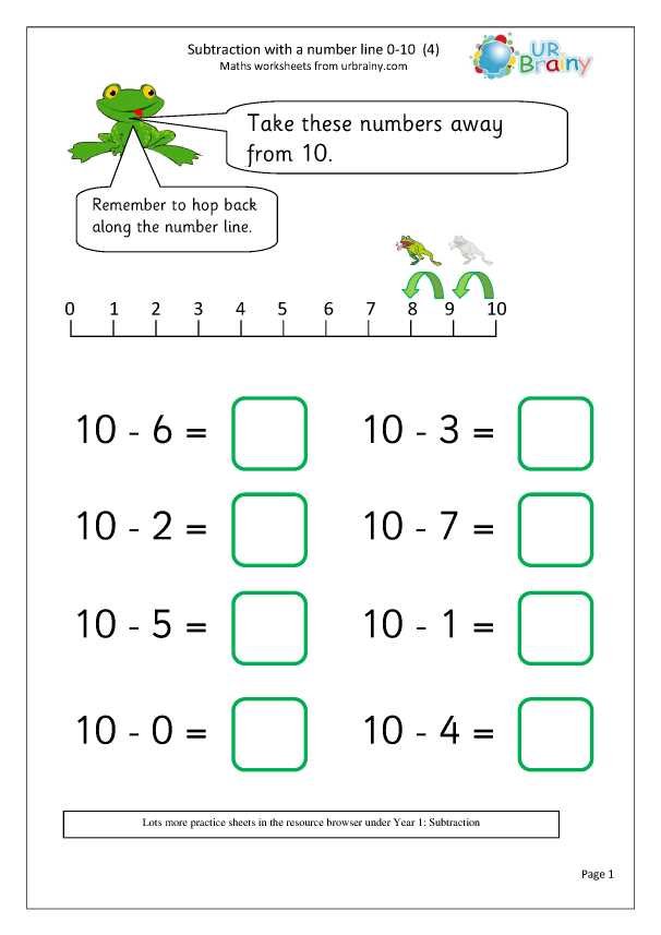 create subtraction worksheets