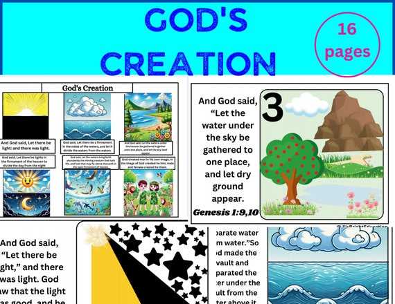 creation of god worksheet