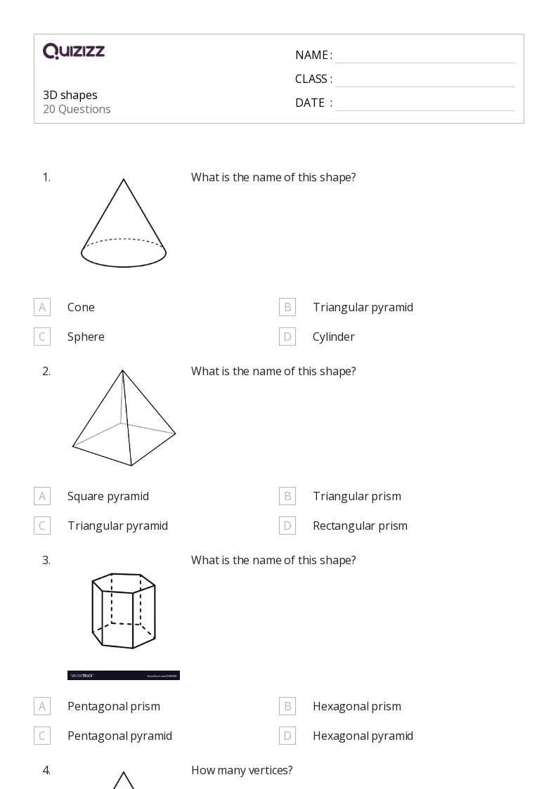 cross section geometry worksheet
