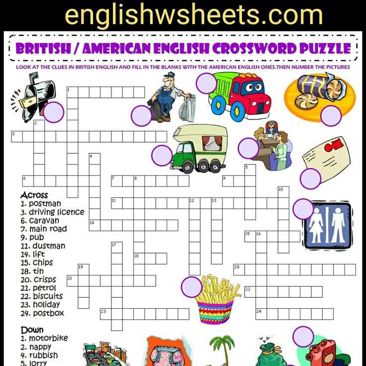 crossword puzzle worksheet