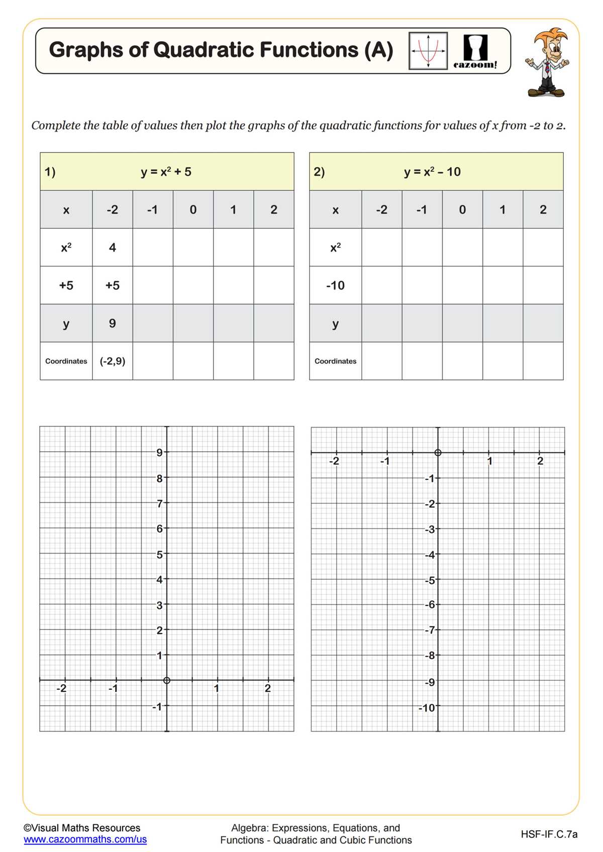cubic polynomial worksheet
