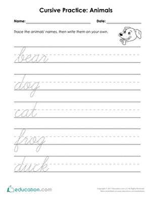 customizable cursive worksheets